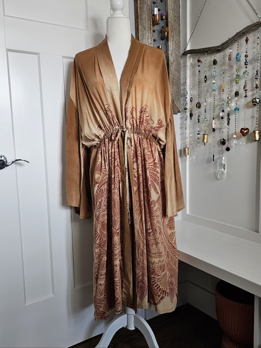 Kantha Bae Crepe Dreamweaver OS Robe Kimono KB04